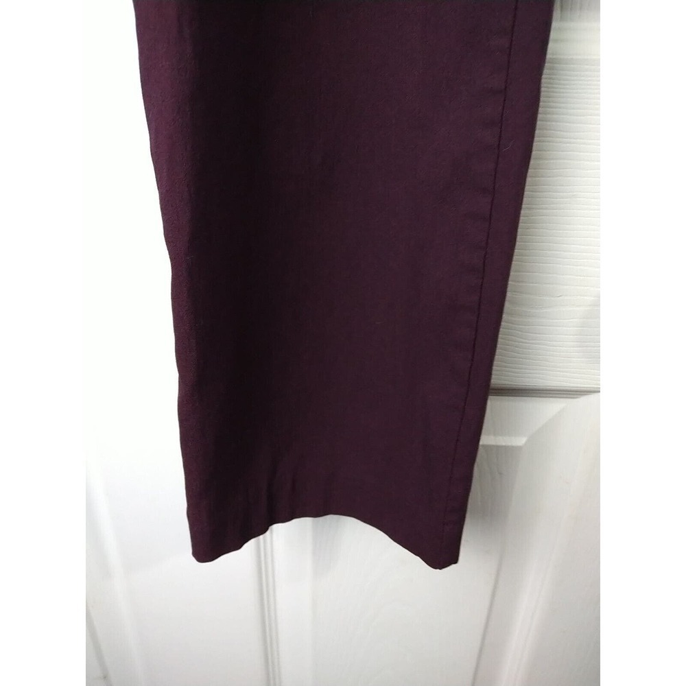 Mario Serrano Purple Cropped/Ankle Flat Front Pants. Size 8 - Picture 3 of 10